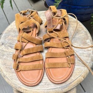 Frye Suede Gladiator Sandals